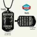 NAD035 - Brothers Forever - Call On Me Brother - Uzumaki Naruto - Uchiha Sasuke - Naruto Dog Tag - Double Sided Engrave Black Dog Tag