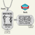 NAD036 - Brothers Forever - It's About Being Better Than You Were The Day Before - Uzumaki Naruto - Uchiha Sasuke - Naruto Dog Tag - Double Sided Engrave Silver Dog Tag
