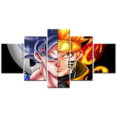 Naruto - 5 Pieces Wall Art - Goku - Uzumaki Naruto - Printed Wall Pictures Home Decor - Dragon Ball - Naruto Poster - Naruto Canvas