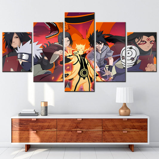 Naruto Canvas Wall Art - NA5107 - Uzumaki Naruto - Uchiha Sasuke - Kakashi Hatake - Itachi Uchiha