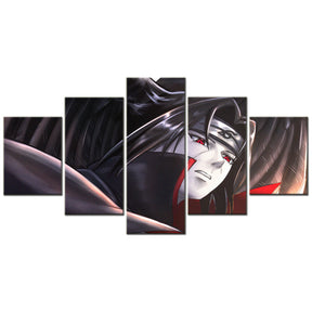 Naruto - 5 Pieces Wall Art - Uchiha Itachi 5 - Printed Wall Pictures Home Decor - Naruto Poster - Naruto Canvas