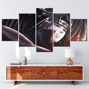 Naruto - 5 Pieces Wall Art - Uchiha Itachi 5 - Printed Wall Pictures Home Decor - Naruto Poster - Naruto Canvas