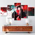 Naruto - 5 Pieces Wall Art - Uchiha Itachi 3 - Printed Wall Pictures Home Decor - Naruto Poster - Naruto Canvas