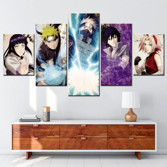 Naruto Canvas Wall Art - NA5118 - Uzumaki Naruto  - Kakashi Hatake - Izuna Uchiha