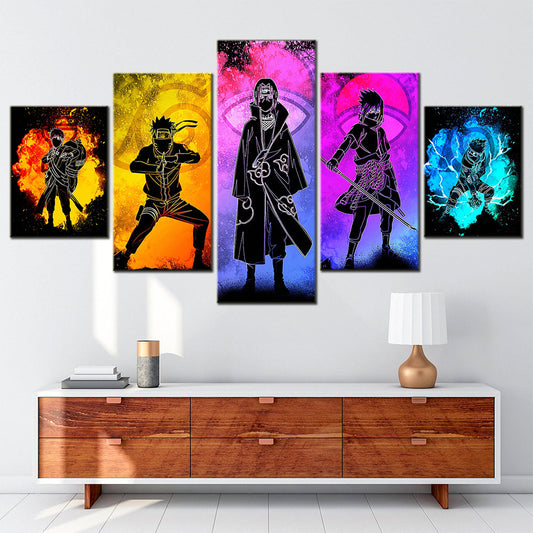 Naruto Canvas Wall Art - NA5128 - Uzumaki Naruto - Uchiha Sasuke - Kakashi - Minato