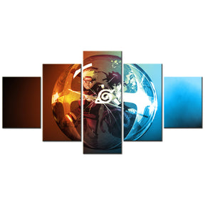 Naruto - 5 Pieces Wall Art - Uzumaki Naruto - Uchiha Sasuke 7 - Printed Wall Pictures Home Decor - Naruto Poster - Naruto Canvas