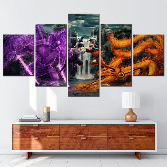 Naruto Canvas Wall Art - NA5131 - Uzumaki Naruto - Uchiha Sasuke