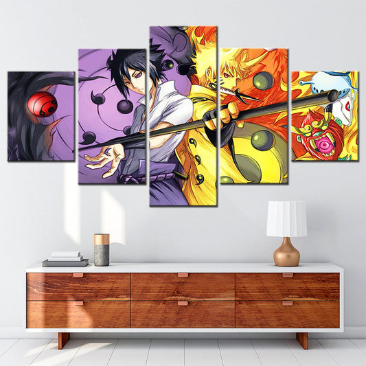 Naruto Canvas Wall Art - NA5136 - Uzumaki Naruto - Uchiha Sasuke