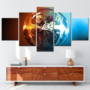 Naruto - 5 Pieces Wall Art - Uzumaki Naruto - Uchiha Sasuke 7 - Printed Wall Pictures Home Decor - Naruto Poster - Naruto Canvas