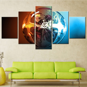 Naruto - 5 Pieces Wall Art - Uzumaki Naruto - Uchiha Sasuke 7 - Printed Wall Pictures Home Decor - Naruto Poster - Naruto Canvas