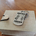 OPD018 - Brother Forever - Monkey D. Luffy - Roronoa Zoro - One Piece Dog Tag - Engrave Silver Dog Tag