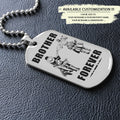 OPD018 - Brother Forever - Monkey D. Luffy - Roronoa Zoro - One Piece Dog Tag - Engrave Silver Dog Tag