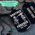 OPD019 - Brother Forever - Monkey D. Luffy - Roronoa Zoro - One Piece Dog Tag - Engrave Black Dog Tag