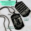 OPD023 - Call On Me Brother - It's Not About Being Better Than Someone Else - It's About Being Better Than You Were The Day Before - Monkey D. Luffy - Roronoa Zoro - One Piece Dog Tag - Engrave Double Sided Black Dog Tag