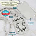 OPD032 - Brothers Forever - Monkey D. Luffy - Roronoa Zoro - One Piece Dog Tag - Engrave Silver Dog Tag