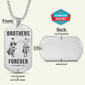 OPD032 - Brothers Forever - Monkey D. Luffy - Roronoa Zoro - One Piece Dog Tag - Engrave Silver Dog Tag