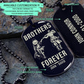OPD033 - Brothers Forever - Monkey D. Luffy - Roronoa Zoro - One Piece Dog Tag - Engrave Black Dog Tag