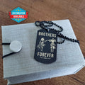 OPD033 - Brothers Forever - Monkey D. Luffy - Roronoa Zoro - One Piece Dog Tag - Engrave Black Dog Tag