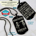 OPD037 - Brothers Forever - It's About Being Better Than You Were The Day Before - Monkey D. Luffy - Roronoa Zoro - One Piece Dog Tag - Double Sided Engrave Black Dog Tag
