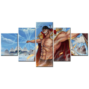 One Piece - 5 Pieces Wall Art - Edward Newgate - Printed Wall Pictures Home Decor - One Piece Poster - One Piece Canvas