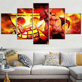 One Piece - 5 Pieces Wall Art - Monkey D. Luffy 6 - Printed Wall Pictures Home Decor - One Piece Poster - One Piece Canvas