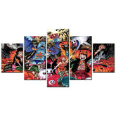 One Piece - 5 Pieces Wall Art - Monkey D. Luffy - Roronoa Zoro - Halloween - Printed Wall Pictures Home Decor - One Piece Poster - One Piece Canvas