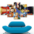 One Piece - 5 Pieces Wall Art - Monkey D. Luffy - Roronoa Zoro - Nami - Sanji - Usopp - Printed Wall Pictures Home Decor - One Piece Poster - One Piece Canvas