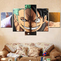 One Piece - 5 Pieces Wall Art - Monkey D. Luffy - Roronoa Zoro - Printed Wall Pictures Home Decor - One Piece Poster - One Piece Canvas