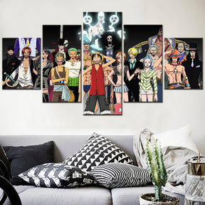 One Piece - 5 Pieces Wall Art - Monkey D. Luffy - Roronoa Zoro - Printed Wall Pictures Home Decor - One Piece Poster - One Piece Canvas 2