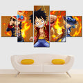 One Piece - 5 Pieces Wall Art - Monkey D. Luffy - Sabo - Eustass Kid - Printed Wall Pictures Home Decor - One Piece Poster - One Piece Canvas