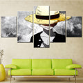 One Piece - 5 Pieces Wall Art - Monkey D. Luffy 2 - Printed Wall Pictures Home Decor - One Piece Poster - One Piece Canvas
