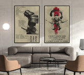 SA021 + SA049 - 7 5 3 CODE - I'm Not Going To Lose - Home Decoration - Samurai Poster