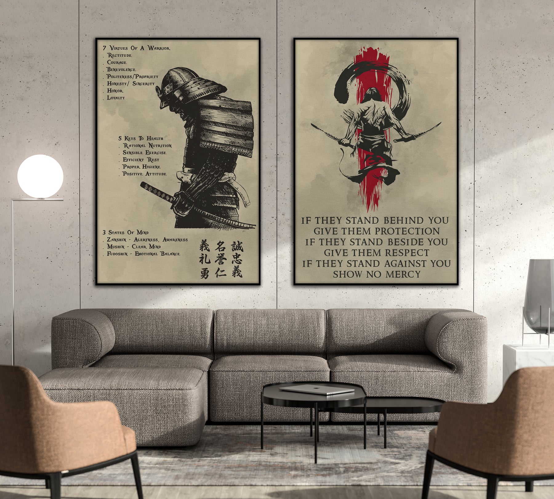 SA021 + SA053 - 7 5 3 CODE - IF - Home Decoration - Samurai Poster