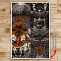 SA032 - Samurai - Vertical Poster - Vertical Canvas - Samurai Poster