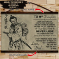 SA042 - To My Daughter - English - Horizontal Poster - Horizontal Canvas - Samurai Poster