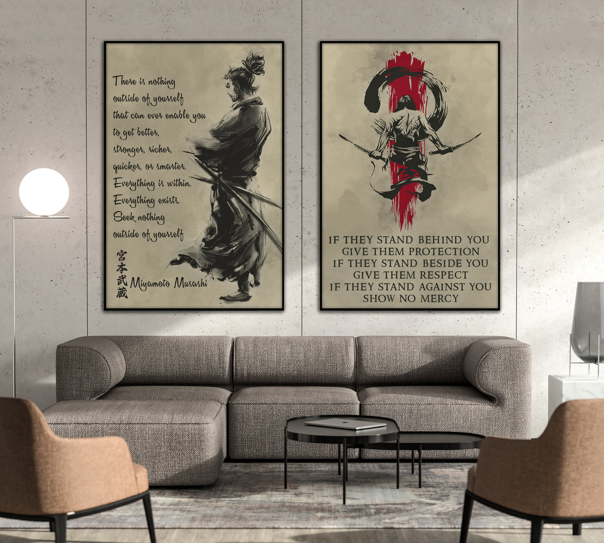 SA053 + SA054 - IF - Outside Of Yourself - Home Decoration - Samurai Poster