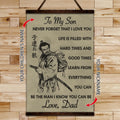 SA058 - To My Son - English - Vertical Poster - Vertical Canvas - Samurai Poster