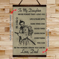 SA059 - To My Daughter - English - Vertical Poster - Vertical Canvas - Samurai Poster