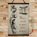 SA076 - Your Mind Is Your Best Weapon - English - Vertical Poster - Vertical Canvas - Samurai Poster