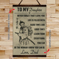 SA080 - To My Daughter - English - Vertical Poster - Vertical Canvas - Samurai Poster