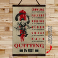 SA083 - Quitting Is Not - Vertical Poster - Vertical Canvas - Samurai Poster