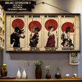 SA095 - Be Strong - Be Brave - Be Humble - Be Badass - Horizontal Poster - Horizontal Canvas - Samurai Poster