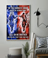 SA099 - Call On me Brother - Bushido - Katana - Ronin - Miyamoto Musashi - Vertical Poster - Vertical Canvas - Samurai Poster - Samurai Canvas