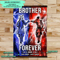 SA100 - Brother Forever - Bushido - Katana - Ronin - Miyamoto Musashi - Vertical Poster - Vertical Canvas - Samurai Poster - Samurai Canvas