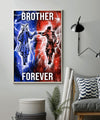 SA100 - Brother Forever - Bushido - Katana - Ronin - Miyamoto Musashi - Vertical Poster - Vertical Canvas - Samurai Poster - Samurai Canvas