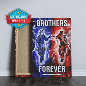 SA101 - Brothers Forever - Bushido - Katana - Ronin - Miyamoto Musashi - Vertical Poster - Vertical Canvas - Samurai Poster