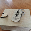 SAD026 - I'm Not Going To Lose - Samurai - Engrave Silver Dog Tag