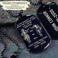 SAD040 - Call On Me Brother - English - Samurai - Engrave Black Dog Tag