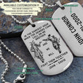 SAD043 - Call On Me Brother - English - Samurai - Engrave Silver Dog Tag