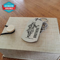 SAD050 - Brothers Forever - Samurai - Bushido - Katana - Ronin - Miyamoto Musashi - Silver Double-Sided Dog Tag